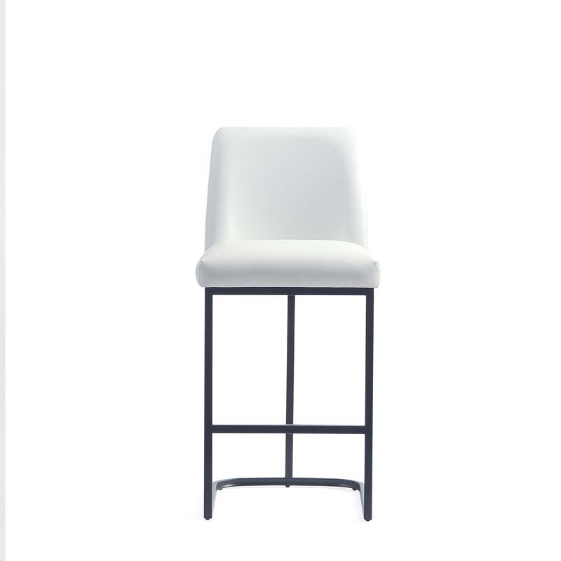 Serena White Counter Stool