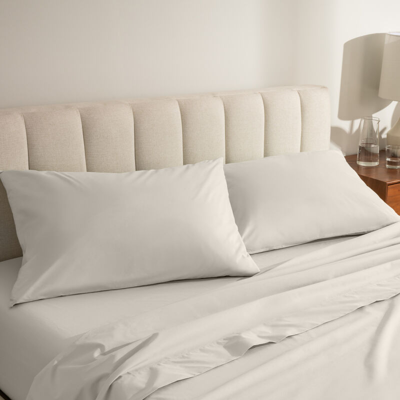 100% Organic Cotton Percale Cooling Pillowcase Set image number 2