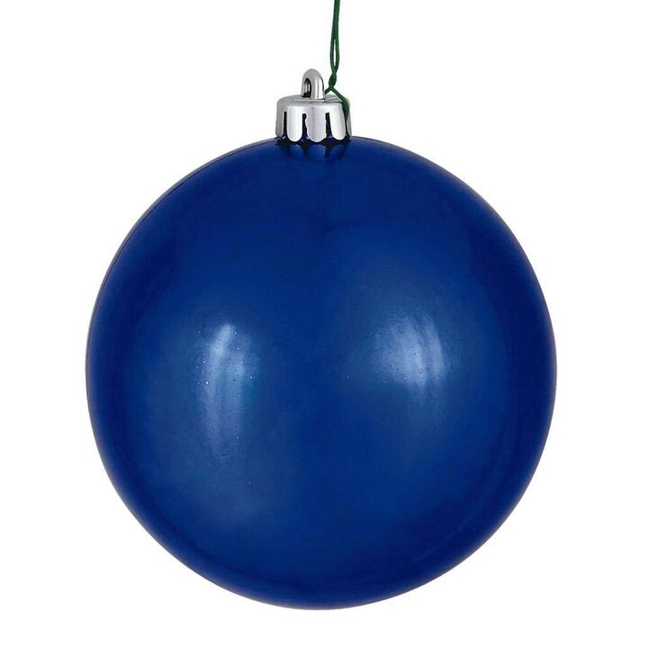 Vickerman 392867-2.4" Cobalt Blue Shiny Ball Christmas Tree Ornament (24 Pack) (N590622DSV)