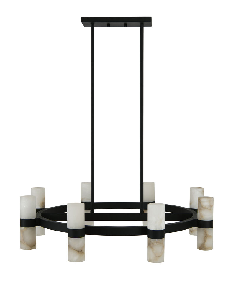 Beacon Lighting Luella 16-Light Alabaster Chandelier Modern Ceiling Chandelier image number 8