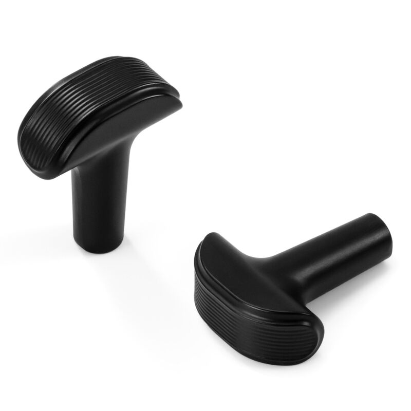 Hestia Hardware 10 Pack Embossed T-Bar Knurled Cabinet Knobs image number 0