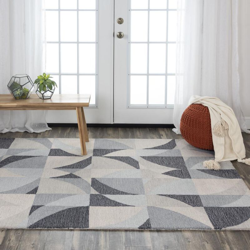 Midland Gray 5'X7'6" Tufted Internet Rug in Gray