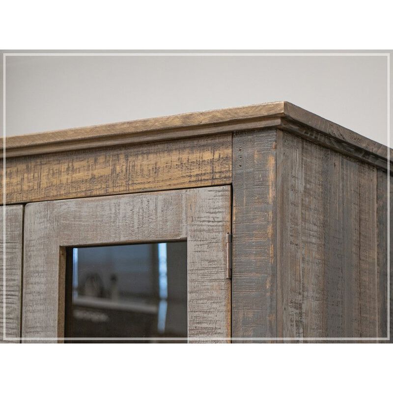 Crafter and Weavers Greenview Loft Solid Wood Bookcase / Bar / Display Cabinet