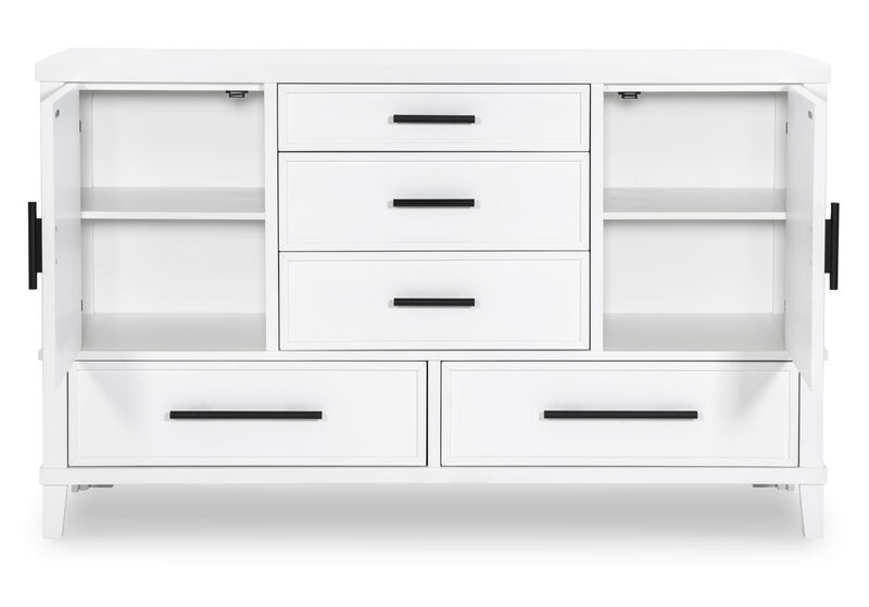 Hudson White Dresser