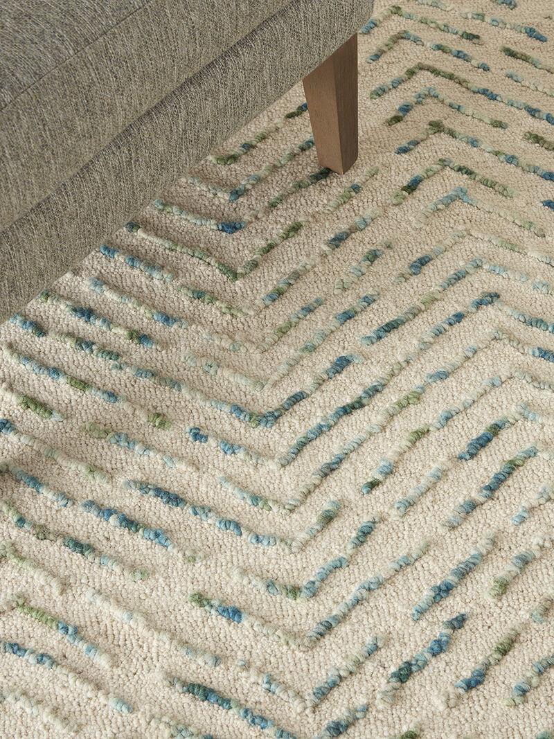 Colorado CLR02 Ivory/Green 5'3" x 7'3" Rug