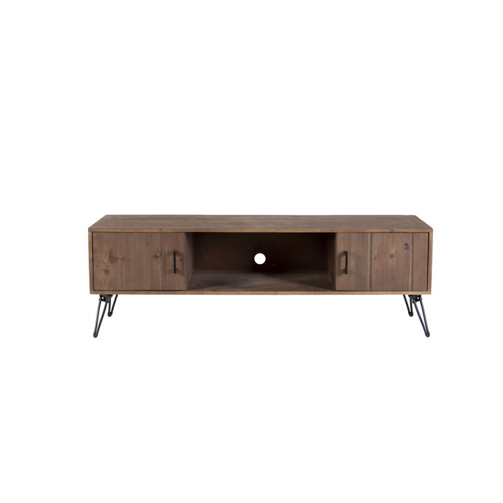 Streamdale Reclaimed Wood Media TV Stand with Storage