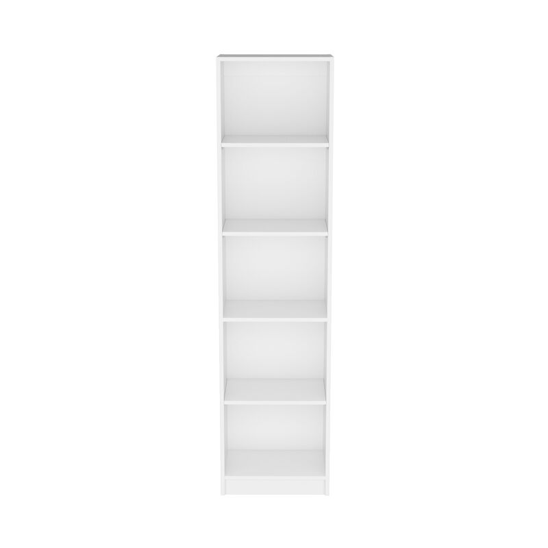 DEPOT E-SHOP Vinton XS Bookcase Compact Bookshelf with Multiple Shelves, White