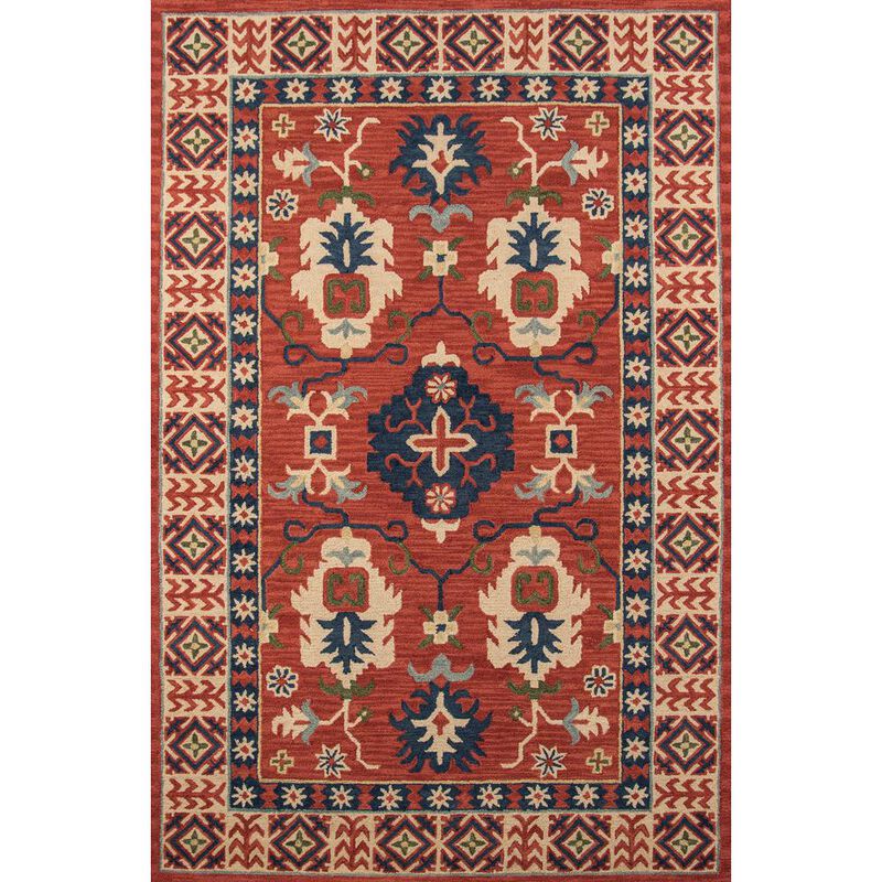Momeni Traditional Rectangle Area Rug, Red, 3'6 X 5'6