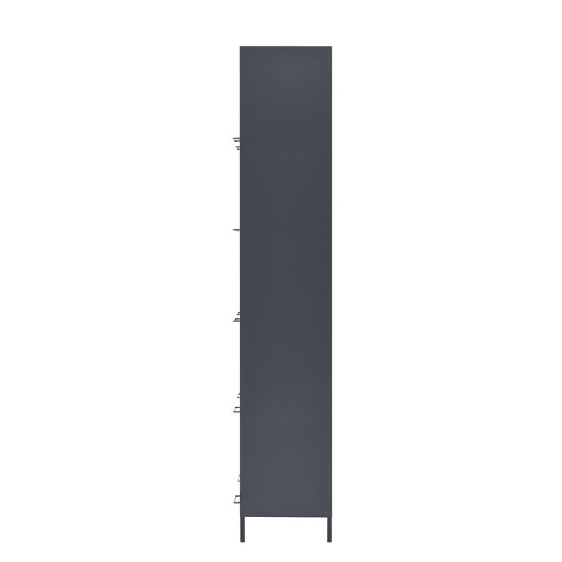 Wimnux Modern LED Lighted Metal Display Cabinet image number 8