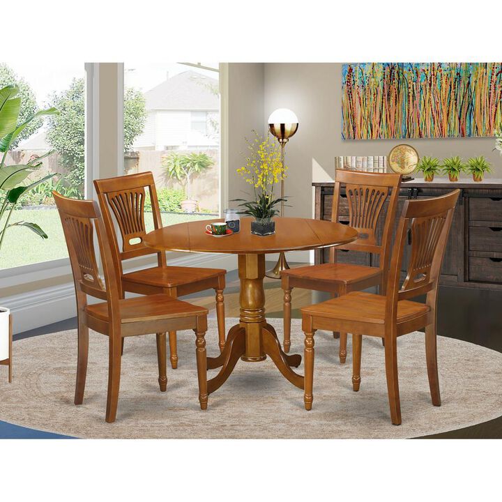 5 Pc Kitchen nook Dining set-small Kitchen Table and 4 Dining Chairs