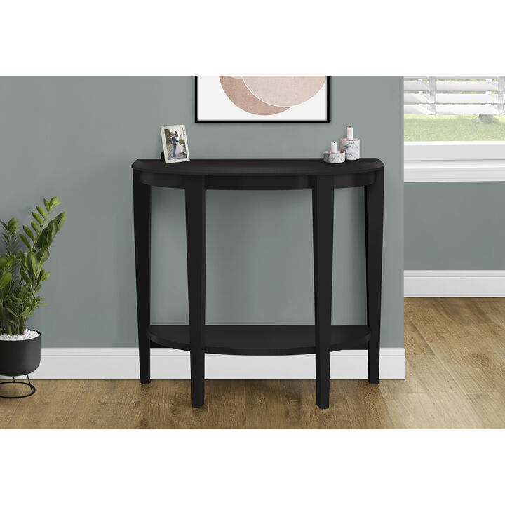 Monarch Specialties I 2413 Accent Table, Console, Entryway, Narrow, Sofa, Living Room, Bedroom, Laminate, Black, Transitional