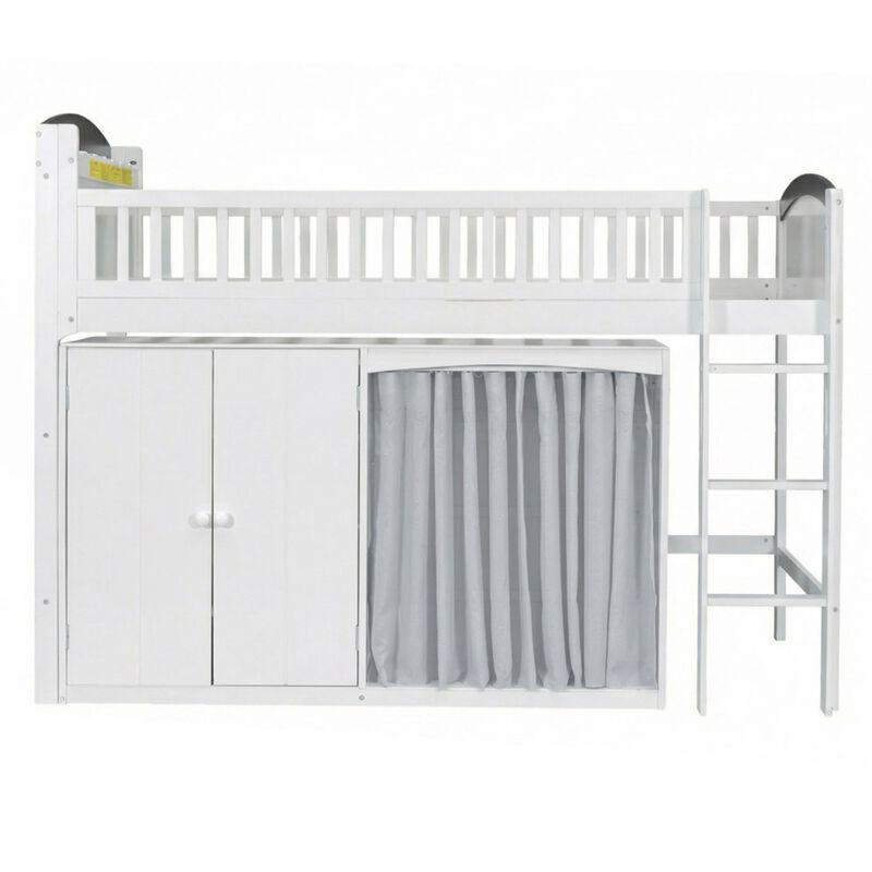 Niswur Wood Kids Loft Bed image number 0