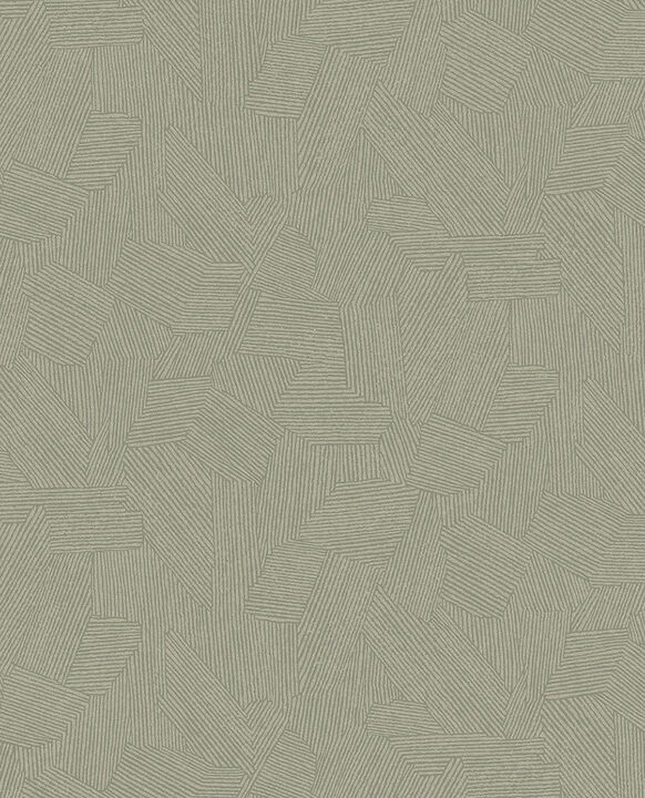 Clio Sage Lined Geometric Wallpaper (Set of 2)