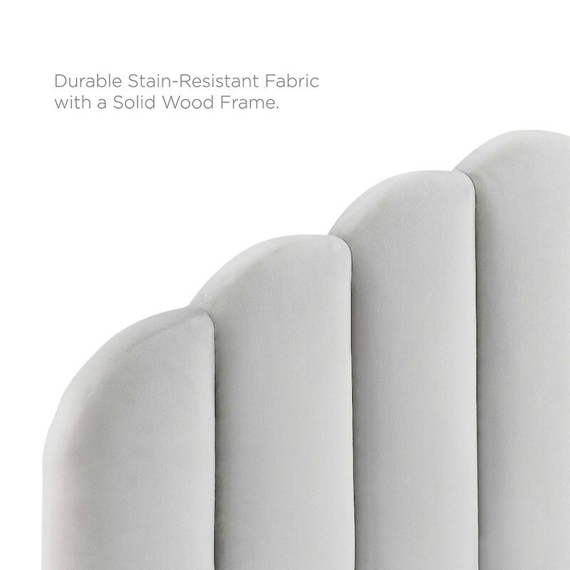Daisy Performance Velvet Full Platform Bed image number 3