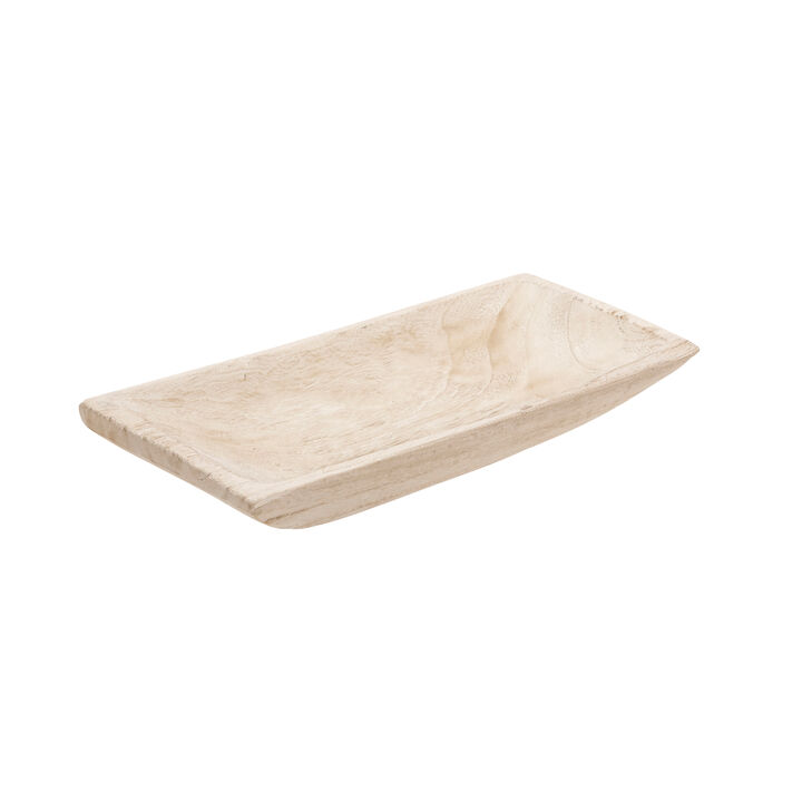S/2 Wood Rectangular Tray