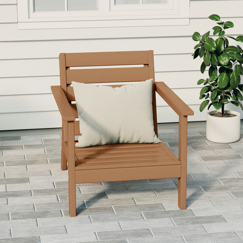 WestinTrends Outdoor Patio HDPE Deep Seating Armchair