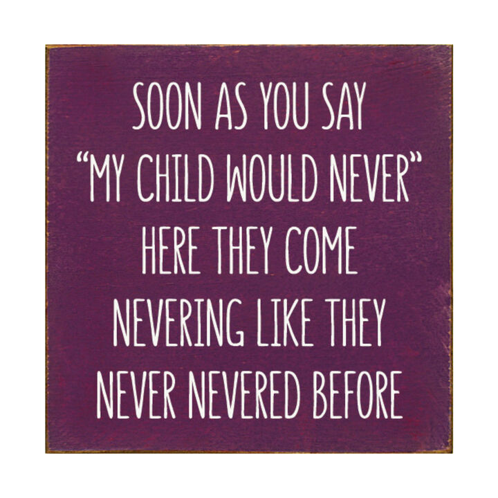 Parent Life Wood Sign Rustic Wooden Wall Decor with Humorous Family Quote