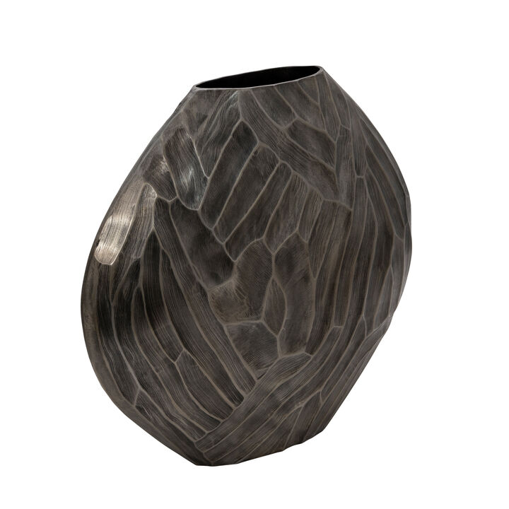 Aluminum 22" Hammered Vase
