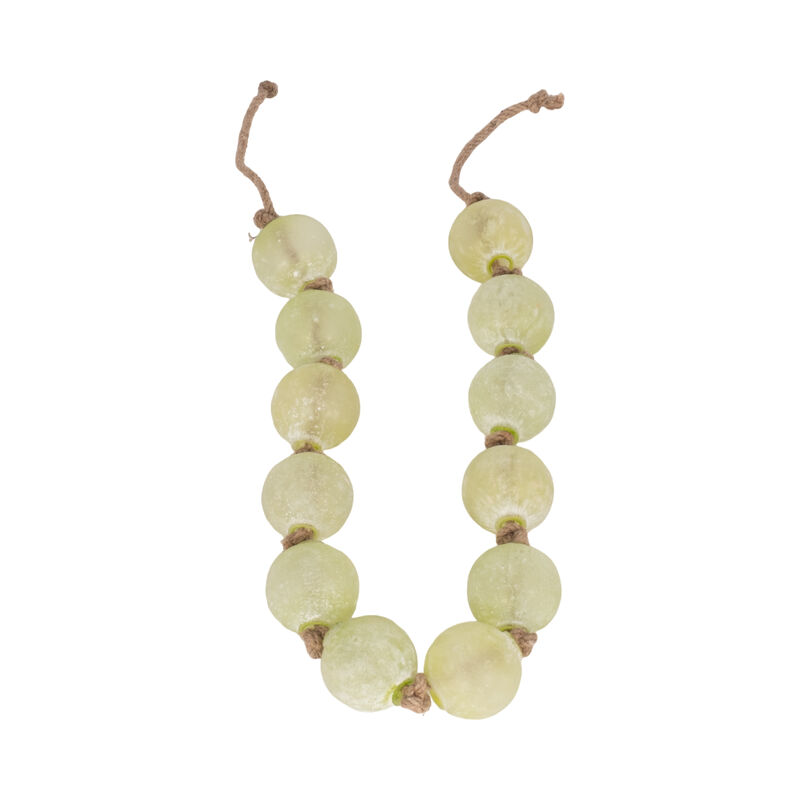 48" Length 2.5" Beaded Glass Garland, Green image number 2