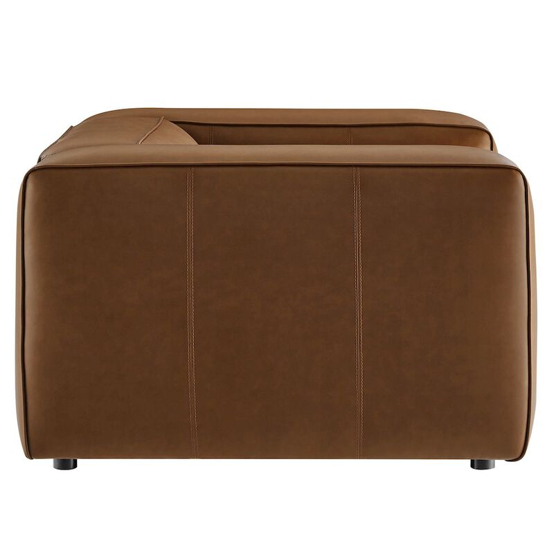 Auren Upholstered Vegan Leather Modular Armchair image number 3