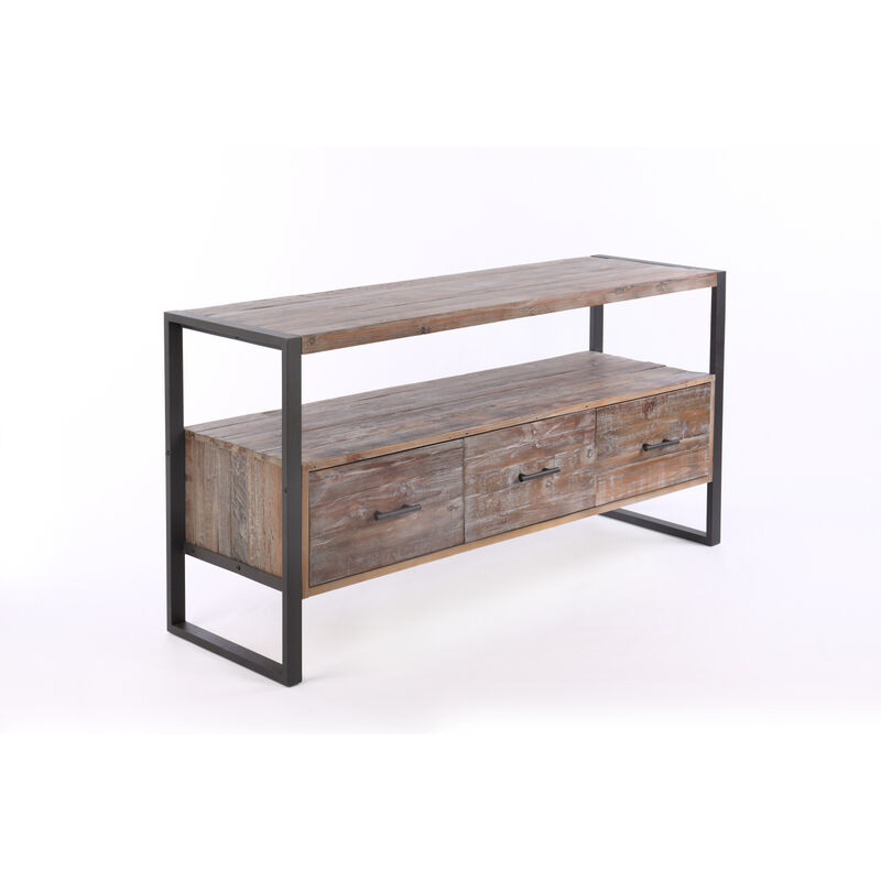 Streamdale Reclaimed Wood Media Console with Drawers image number 2