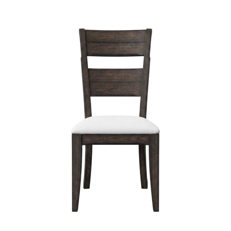 FurniFact Solid Rubberwood Desk Chair with Elm Veneer Back for Dining Room image number 0