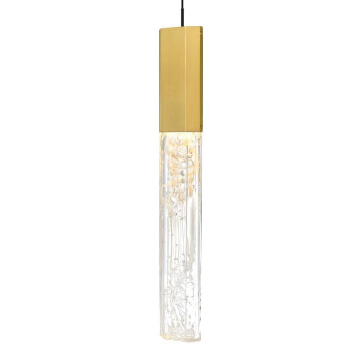 Greta Integrated LED Brass Mini Pendant