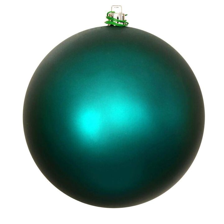 Vickerman 662021-4" Dark Teal Matte Ball Christmas Tree Ornament (6 Pack) (N591041DMV)