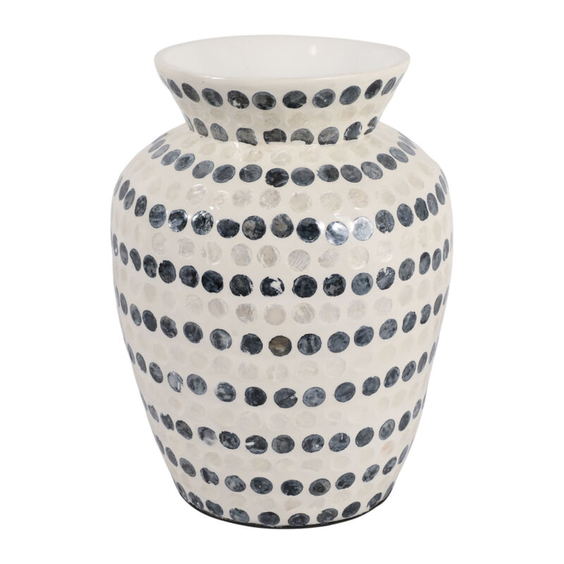 12x9" Capiz Dots Vase image number 3