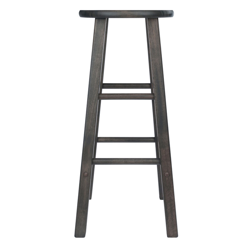Winsome Element Bar Stools, 2-Pc Set, Oyster Gray