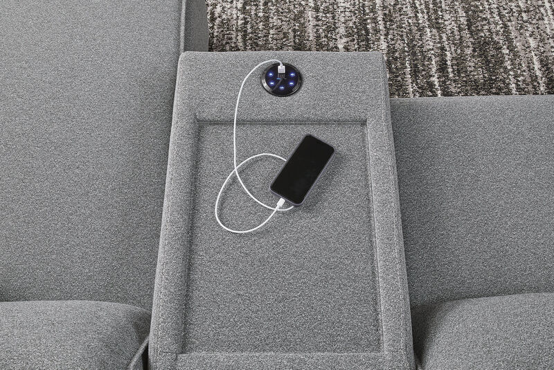 ModMax II 7-Piece Power Reclining Sectional with Chaise and Audio Consoles image number 6