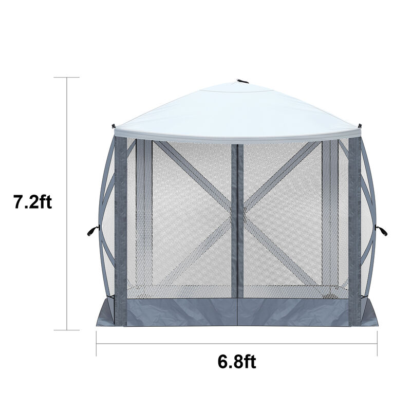 Pop-Up Camping Canopy for Outdoor Shade at Beach, Garden, or Backyard image number 5