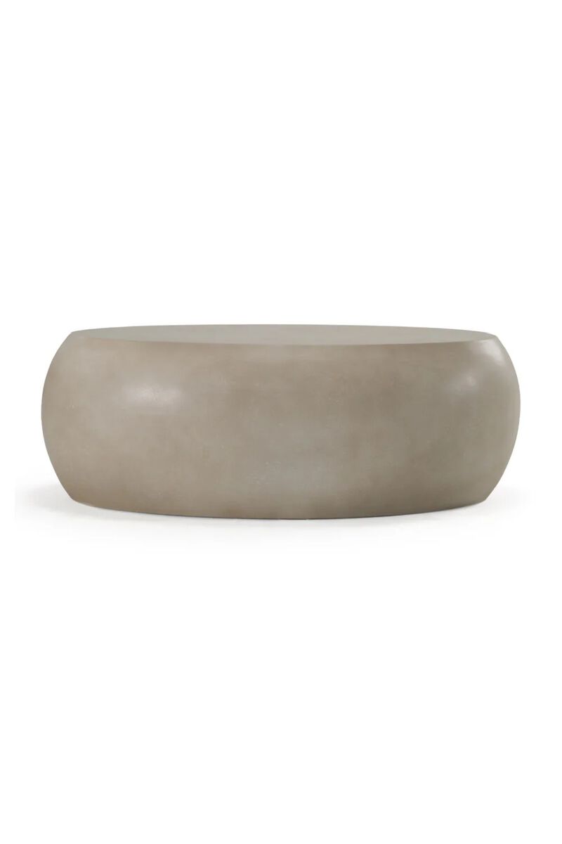 Oval Concrete Coffee Table | OROA Modern Denny image number 3