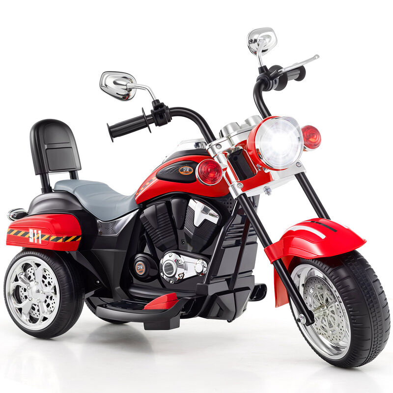6V Toddler Electric Ride-On Bike with 3 Wheels, Horn and Front Headlight image number 0