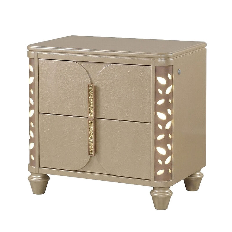 Eloriaq 2-Drawer LED Nightstand image number 9
