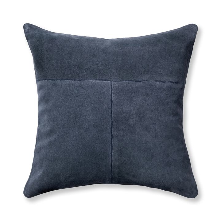 Clemson Suede Inkstone Blue Pillow