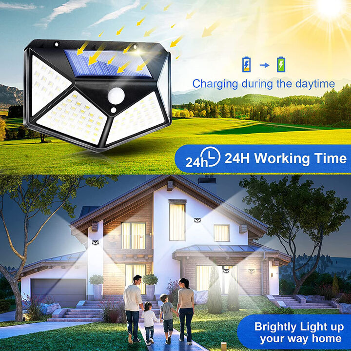 Sowaz Solar Motion Security Light 3 modes wide coverage 2 pk