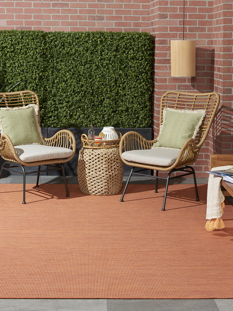 Positano POS01 Terracotta 7' x 10' Rug image number 1