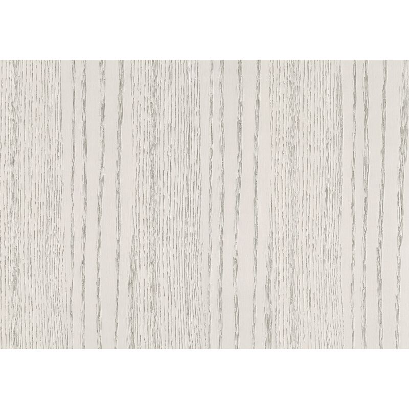 Rotu Nightstand, 2 Drawers Rope Molding, White Ash Veneer, 28 Inch - Benzara