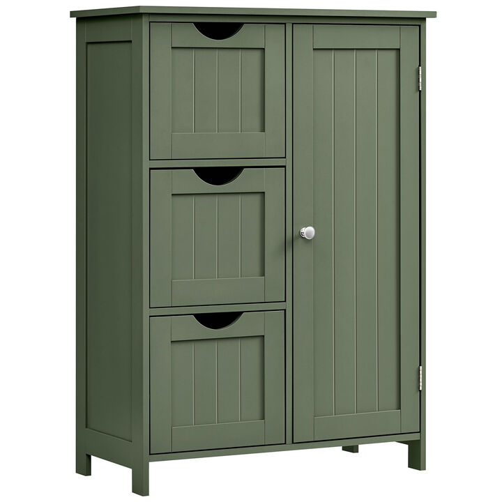 Freestanding Bathroom Cabinet Floor Storage Unit with Doors