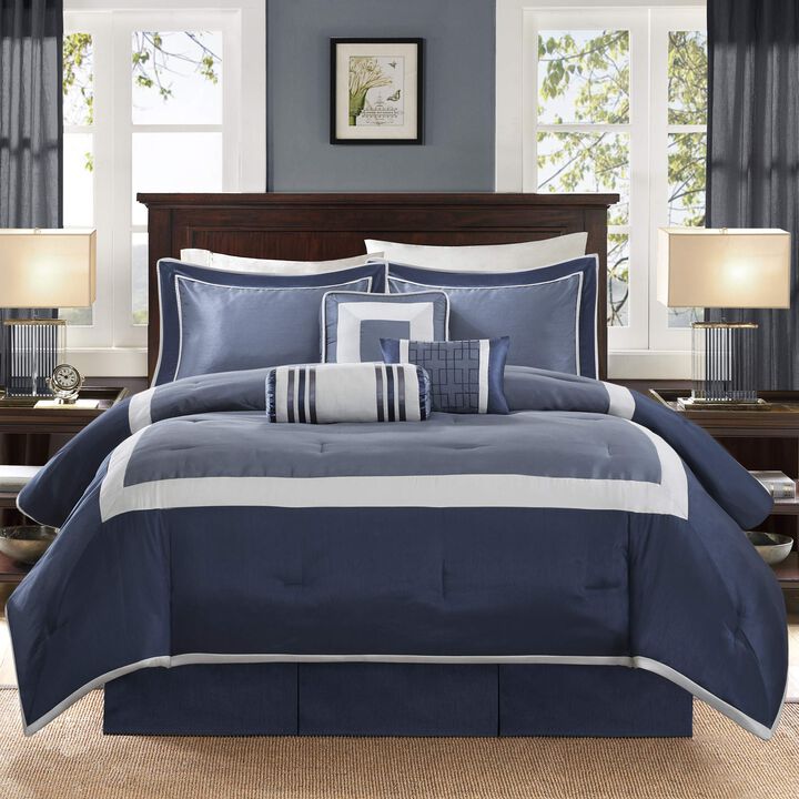 Madison Park Cozy Comforter Set-Deluxe Hotel Collection, All Season Down Alternative Luxury Bedding with Matching Shams, Decorat