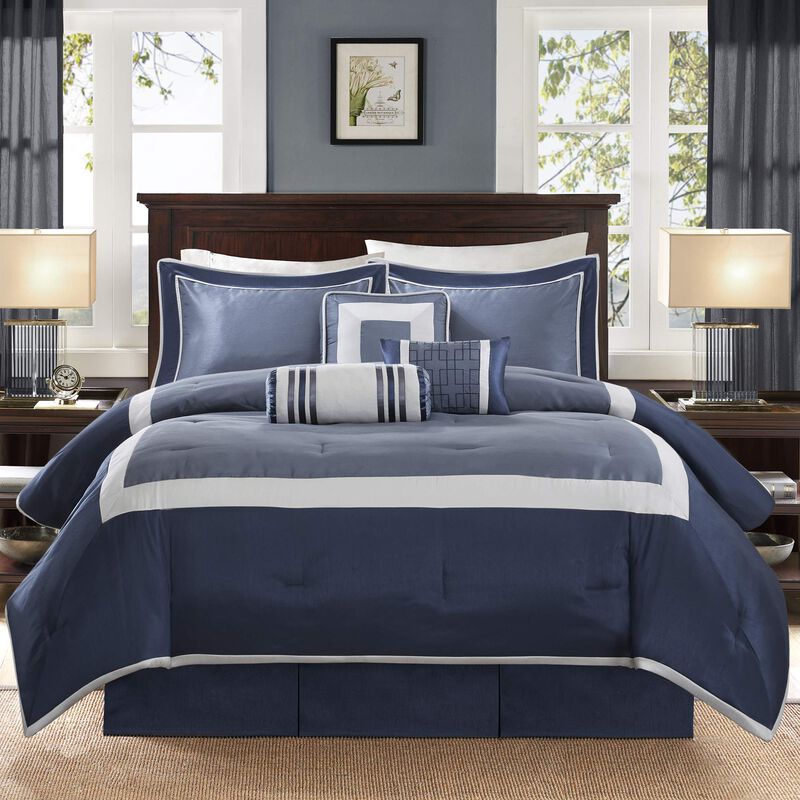 Madison Park Cozy Comforter Set-Deluxe Hotel Collection, All Season Down Alternative Luxury Bedding with Matching Shams, Decorat