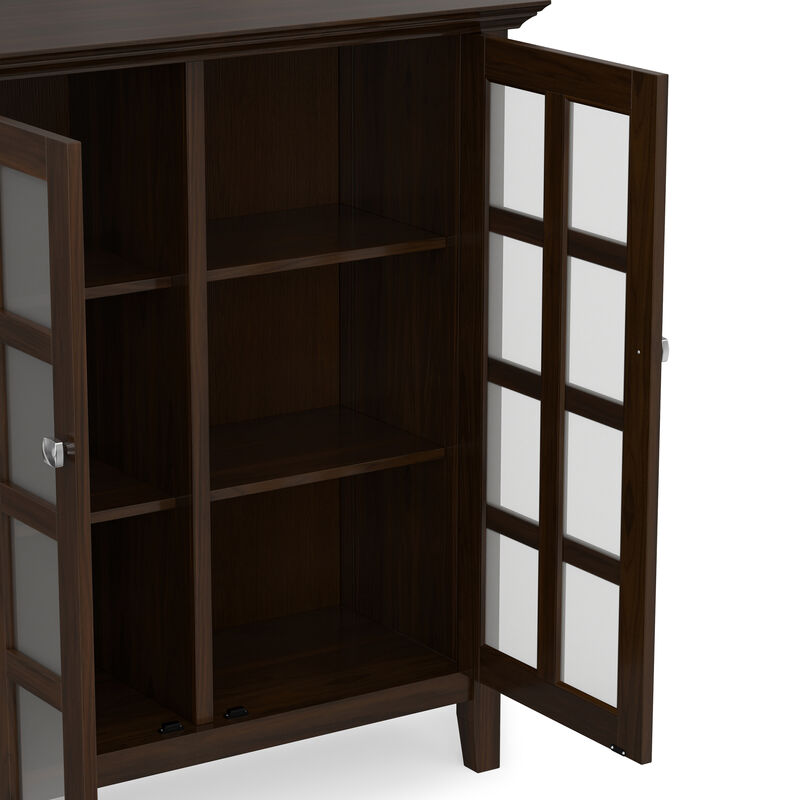 Acadian 39 inch Wide Solid Wood Transitional Storage Cabinet in Brunette Brown image number 8