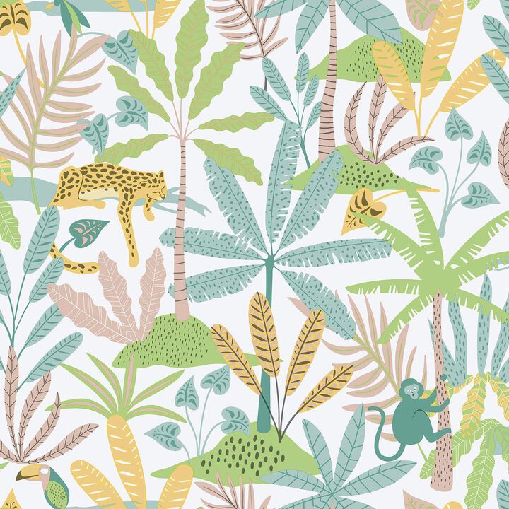 Bambino Jungly Yellow Wallpaper 286-3