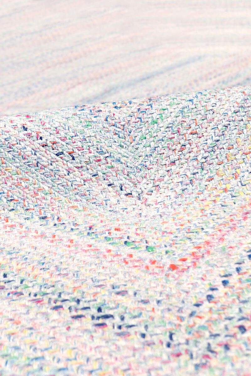 Pasargad Home Camilo Hand-Braided Blue Indoor/Outdoor Area Rug image number 3