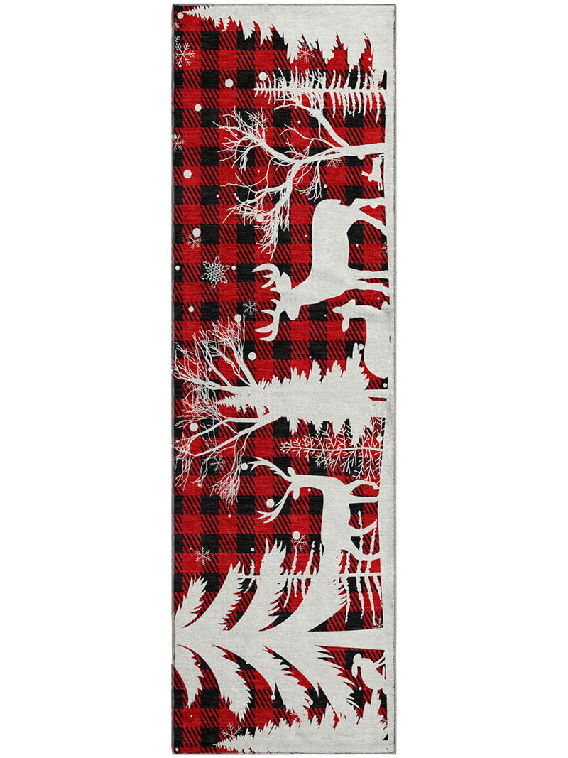 Merry & Bright MY26 Red 2'3" x 7'6" Rug image number 0