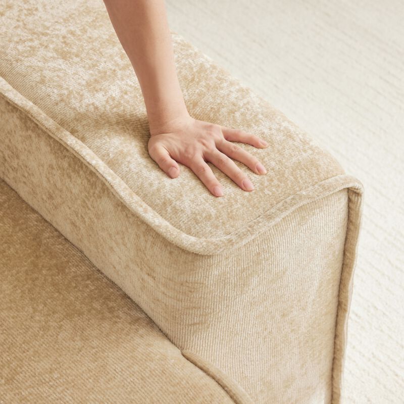 Glaquu Velvet Loveseat image number 6