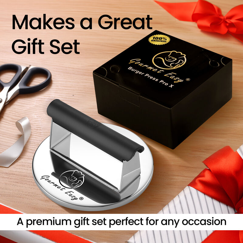 2lb Smash Burger Press Stainless Steel, Burger Smasher for Griddle Heat Resistant Handle, Hamburger Press