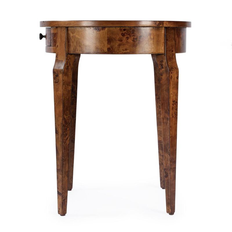 Butler Specialty Archer 1 Drawer Burl Side Table, Light Brown image number 4