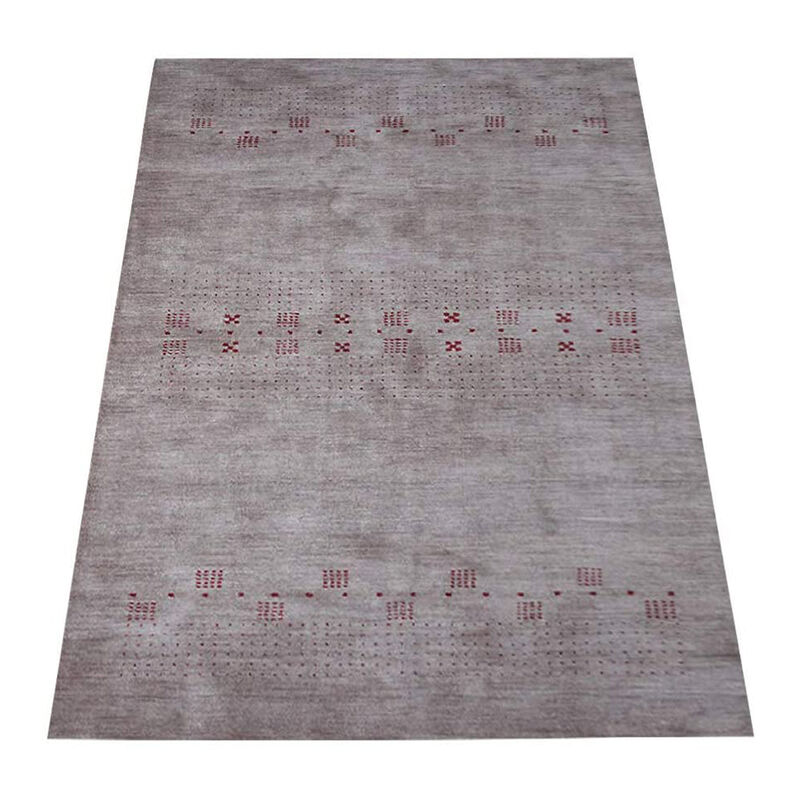 RUGSOTIC CARPETS HAND KNOTTED LOOM WOOL ECO-FRIENDLY AREA RUGS  - Rectangle, Contemporary Modern Design, High Pile Handmade Anti Skid Rugs for Living Room (L00507) image number 2